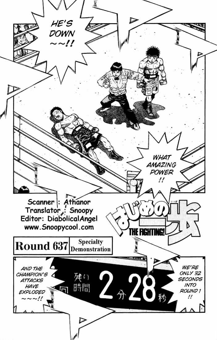 Hajime no Ippo: Fighting Spirit, Chapter 637 image 01